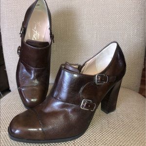 Mark Fisher brown leather booties 9.5